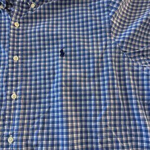 Checkered Polo Short Sleeve Shirt - XL